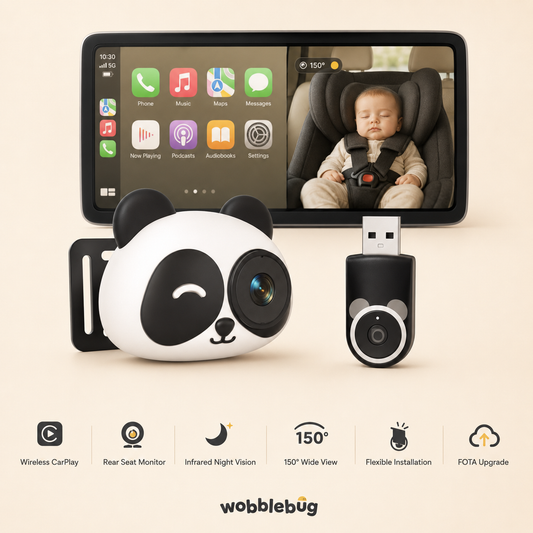 WobbleView - Baby Car Camera & Wireless CarPlay